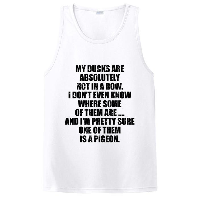 My Ducks Are Absolutely Not In A Row Pigeon PosiCharge Competitor Tank
