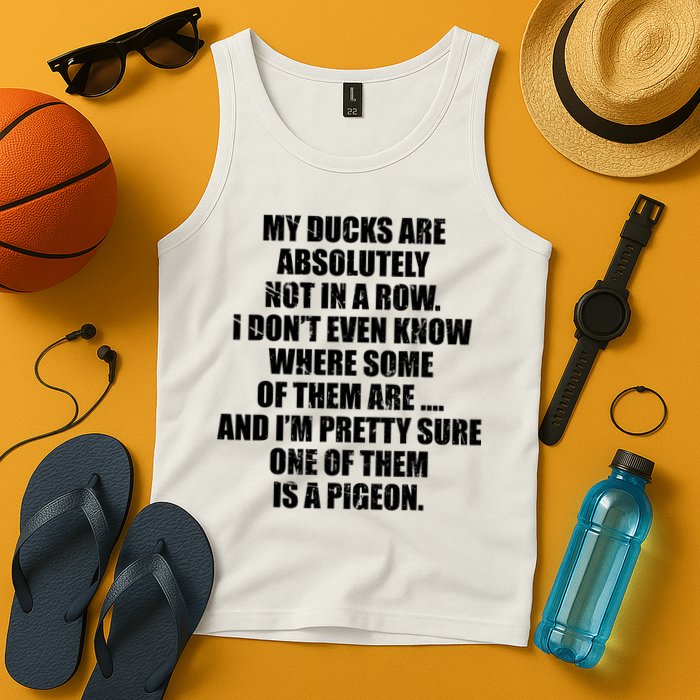 My Ducks Are Absolutely Not In A Row Pigeon Tank Top