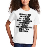 My Ducks Are Absolutely Not In A Row Pigeon Kids T-Shirt