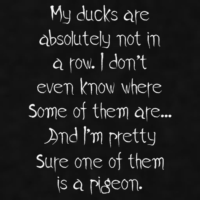 My Ducks Are Absolutely Not In A Row Pigeon Ladies PosiCharge Tri-Blend Wicking Tank