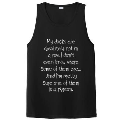 My Ducks Are Absolutely Not In A Row Pigeon PosiCharge Competitor Tank
