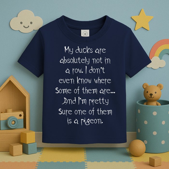 My Ducks Are Absolutely Not In A Row Pigeon Toddler T-Shirt