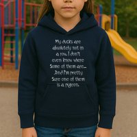 My Ducks Are Absolutely Not In A Row Pigeon Kids Hoodie