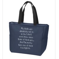 My Ducks Are Absolutely Not In A Row Pigeon Zip Tote Bag