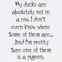 My Ducks Are Absolutely Not In A Row Pigeon Garment-Dyed Sweatshirt