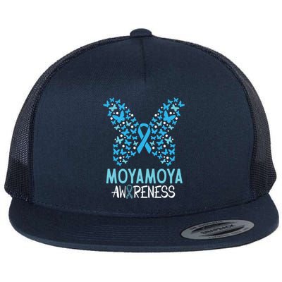 Moyamoya Disease Awareness Butterfly Gift And Meaningful Gift Flat Bill Trucker Hat