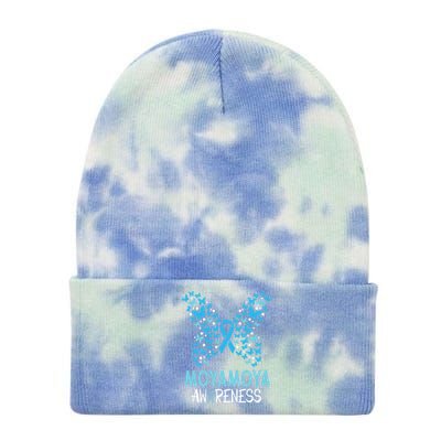 Moyamoya Disease Awareness Butterfly Gift And Meaningful Gift Tie Dye 12in Knit Beanie