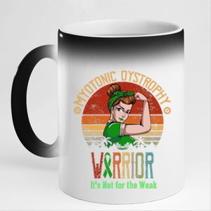 Myotonic Dystrophy Awareness ItS Not For The Weak 11oz Black Color Changing Mug