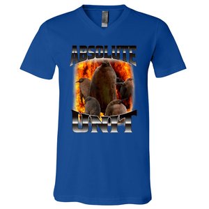 Moo Deng And Pesto Battle V-Neck T-Shirt