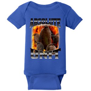 Moo Deng And Pesto Battle Baby Bodysuit