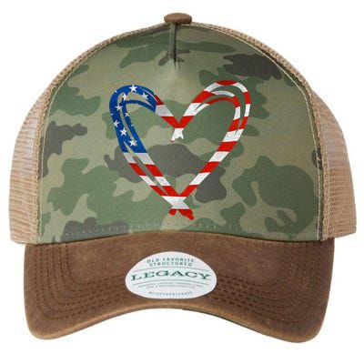 Memorial Day And 4th July Partiotic Heart Gift Legacy Tie Dye Trucker Hat