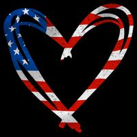Memorial Day And 4th July Partiotic Heart Gift Cooling Performance Crew T-Shirt