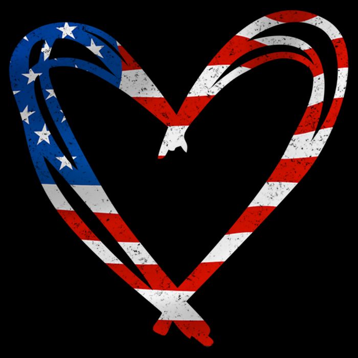 Memorial Day And 4th July Partiotic Heart Gift Cooling Performance Crew T-Shirt