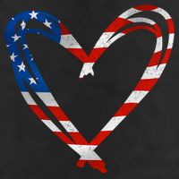 Memorial Day And 4th July Partiotic Heart Gift Adult Drive Performance Visor