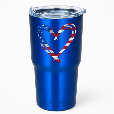Memorial Day And 4th July Partiotic Heart Gift Tumbler