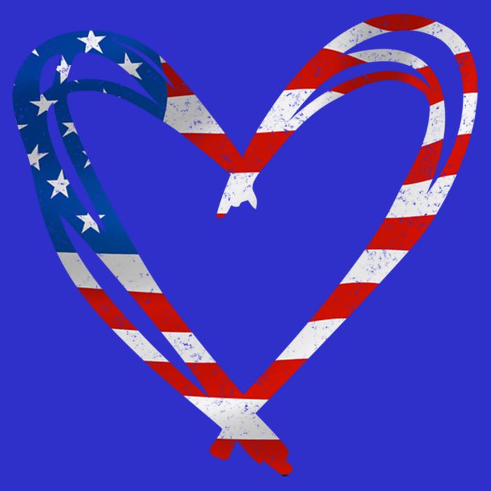 Memorial Day And 4th July Partiotic Heart Gift Zip Tote Bag