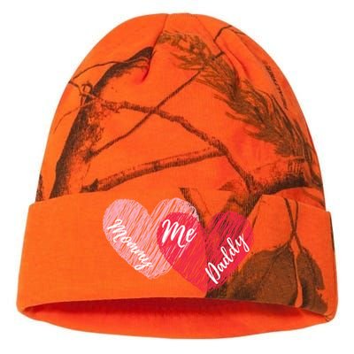 Mommy Daddy And Me Cute Hearts Valentines Day Gift Kati Licensed 12" Camo Beanie