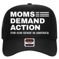 Momse Demand Action For Gun Sense In American High Crown Mesh Back Trucker Hat