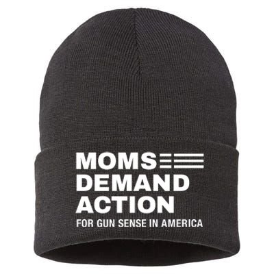 Momse Demand Action For Gun Sense In American Sustainable Knit Beanie