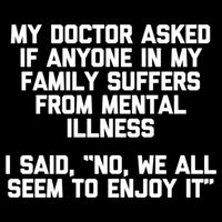 My Doctor Asked If My Family Suffers From Mental Illness Sustainable Bucket Hat