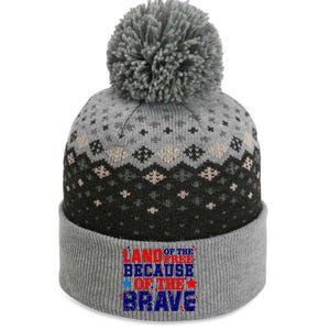 Memorial Day American Flag The Baniff Cuffed Pom Beanie