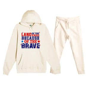 Memorial Day American Flag Premium Hooded Sweatsuit Set