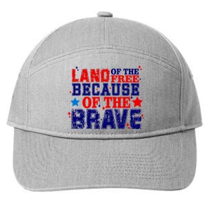 Memorial Day American Flag 7-Panel Snapback Hat