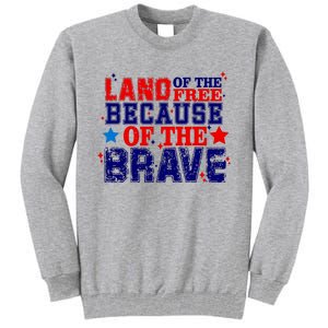 Memorial Day American Flag Tall Sweatshirt