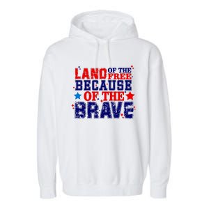 Memorial Day American Flag Garment-Dyed Fleece Hoodie