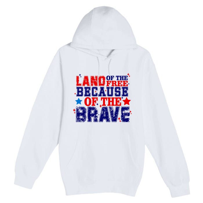 Memorial Day American Flag Premium Pullover Hoodie