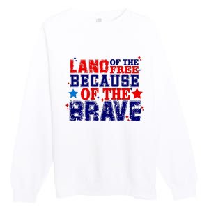 Memorial Day American Flag Premium Crewneck Sweatshirt