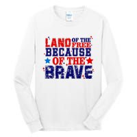 Memorial Day American Flag Tall Long Sleeve T-Shirt