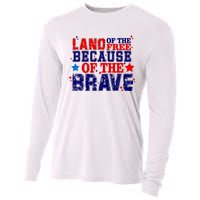 Memorial Day American Flag Cooling Performance Long Sleeve Crew