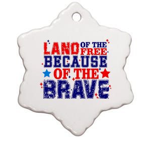 Memorial Day American Flag Ceramic Star Ornament