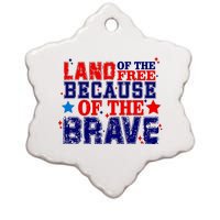 Memorial Day American Flag Ceramic Star Ornament