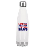 Memorial Day American Flag Stainless Steel Insulated Water Bottle