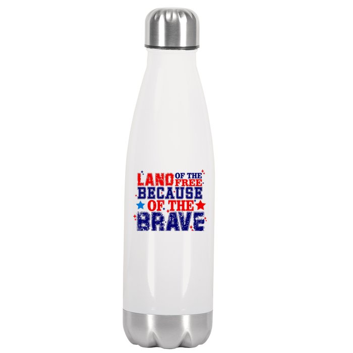 Memorial Day American Flag Stainless Steel Insulated Water Bottle