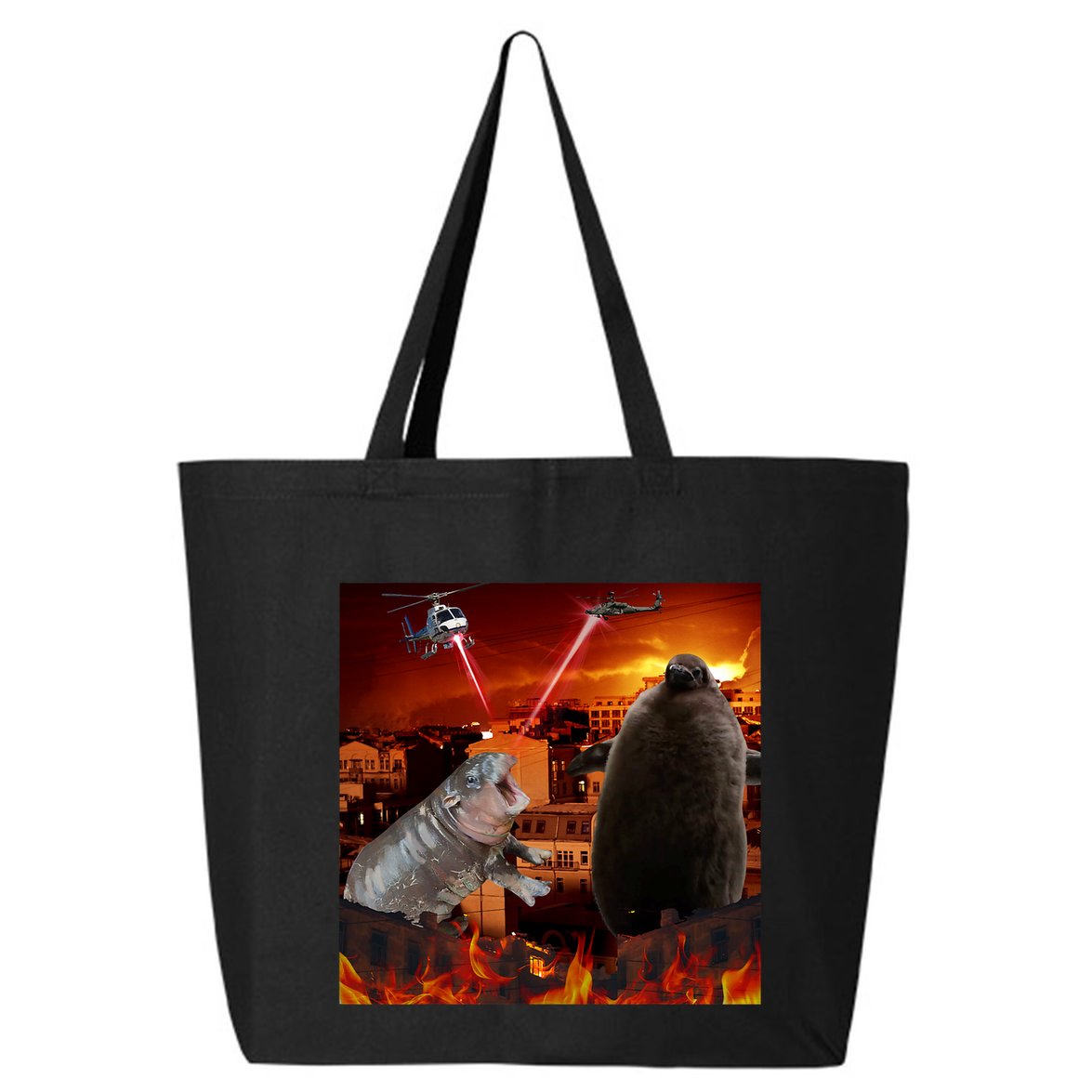 Moo Deng And Pesto Battle 25L Jumbo Tote