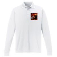 Moo Deng And Pesto Battle Performance Long Sleeve Polo