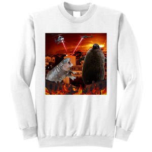 Moo Deng And Pesto Battle Sweatshirt