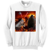 Moo Deng And Pesto Battle Sweatshirt