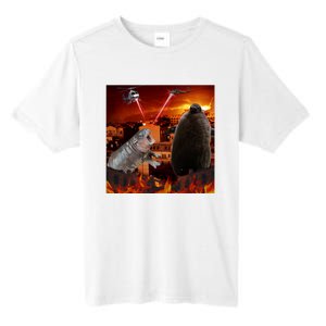 Moo Deng And Pesto Battle Tall Fusion ChromaSoft Performance T-Shirt