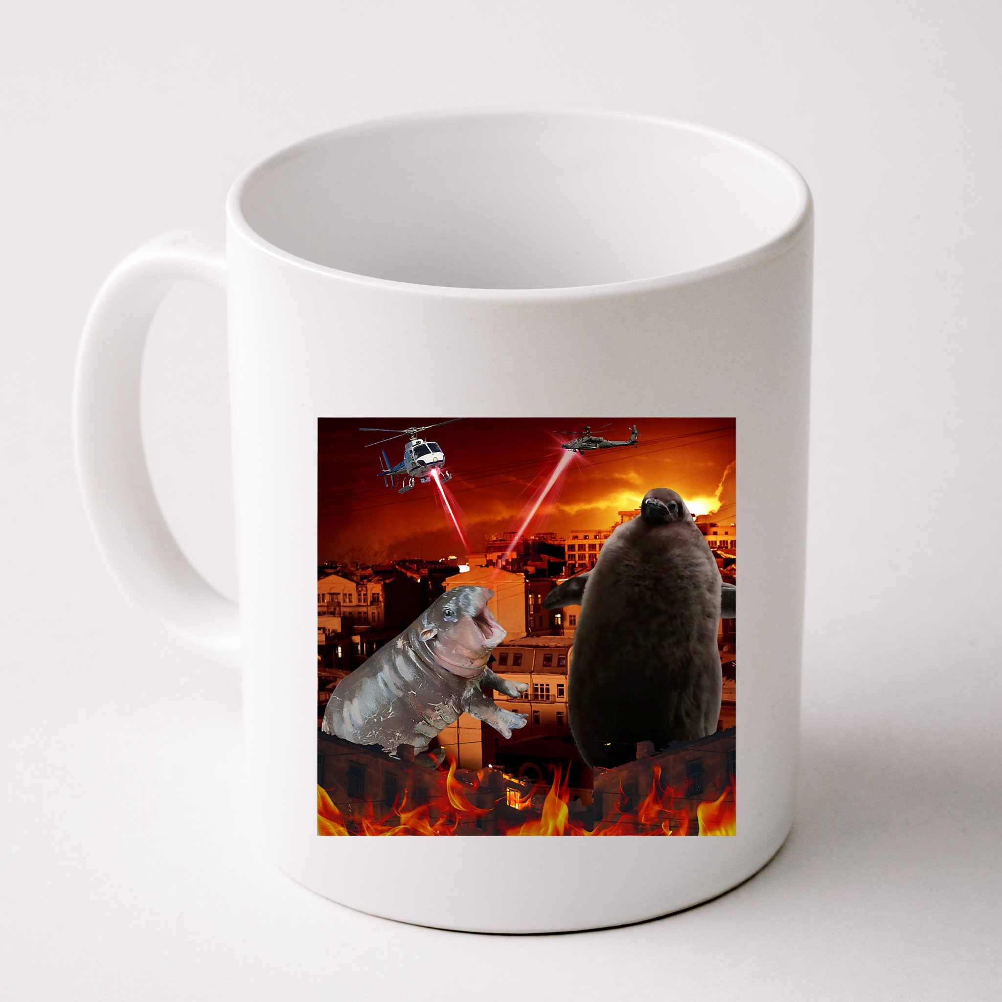 Moo Deng And Pesto Battle Mug