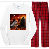 Moo Deng And Pesto Battle Long Sleeve Pajama Set