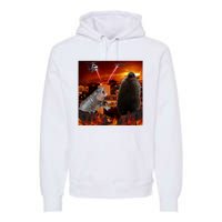 Moo Deng And Pesto Battle Premium Hoodie