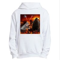 Moo Deng And Pesto Battle Urban Pullover Hoodie