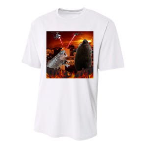 Moo Deng And Pesto Battle Performance Sprint T-Shirt