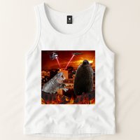Moo Deng And Pesto Battle Tank Top