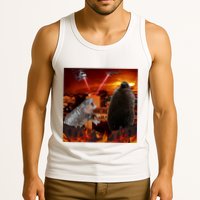 Moo Deng And Pesto Battle Tank Top