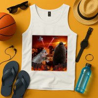 Moo Deng And Pesto Battle Tank Top